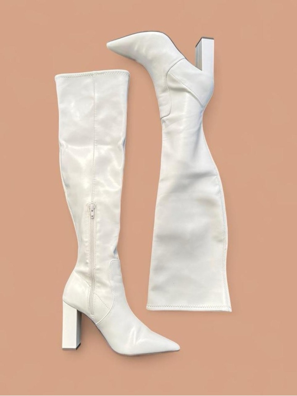 Wild Pair EILEENE Faux Leather Knee-High Boots - Picture 2 of 6